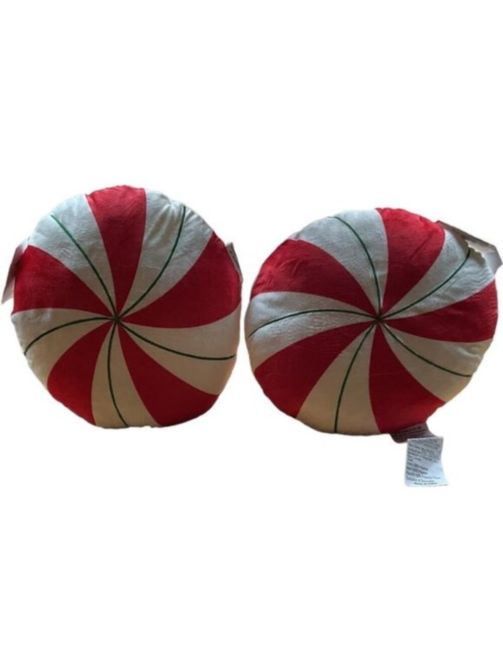 Target Bullseye's Playground Christmas Peppermint Candy Plush Pillows